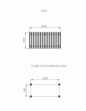 Пергола - МФ 77.01.03-01 /без поликарбоната/