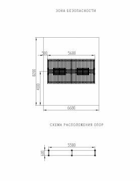 Пергола с диваном - МФ 78.04.02-01.И1 /без поликарбоната/