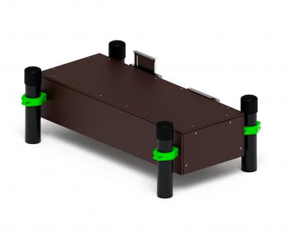 Воркаут 89. Гимнастическая скамья для наклона (зеленый) ВТ 01.08-02