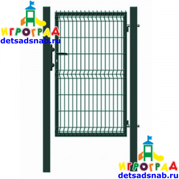 Калитка 3D 2000х1000 мм, (2 столба 80*80*2, L =3000 мм, рама 40*40, вр. замок с ручкой) RAL