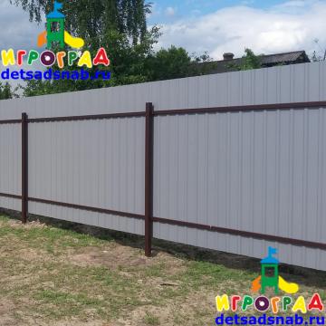Забор из профлиста Классик Люкс Н=1800 мм