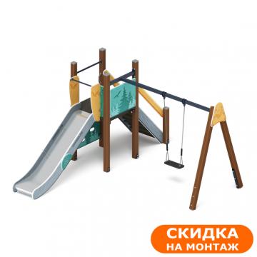 Счастливое детство (Таёжный узор) - ДИК 2.01.03-03 - Игровой комплекс H=1200