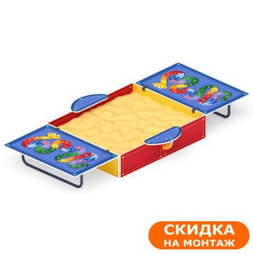 Песочница с крышкой средняя (Азбука) - ИО 5.01.11-05