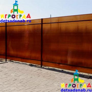 Забор из поликарбоната Эконом Н=2100 мм